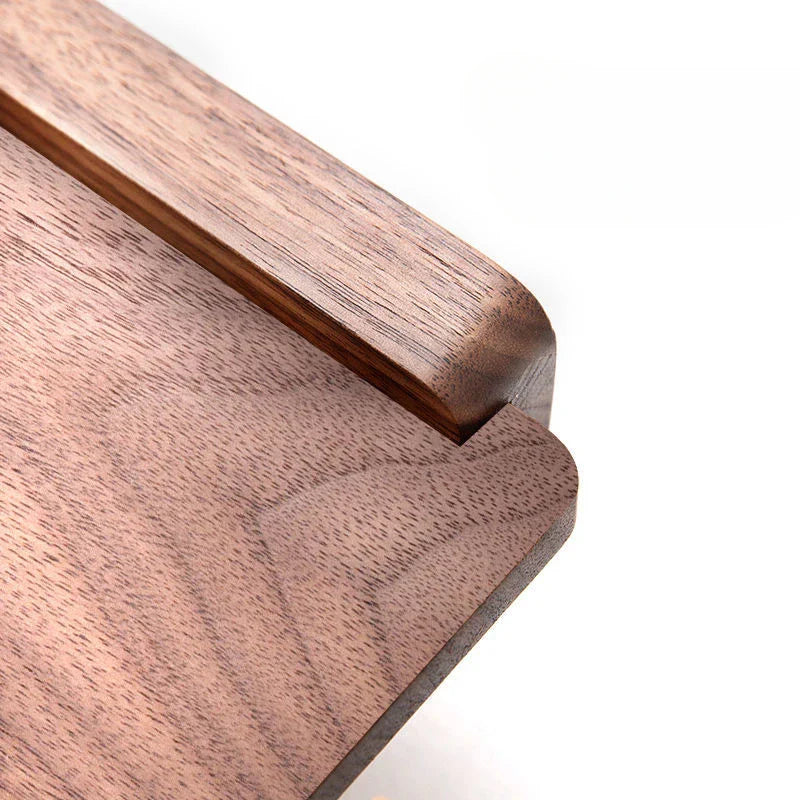 Lumea Walnut Luxe Roll Holder – Stylish Wall Holder with Warm Wooden Design for a Refined Bathroom