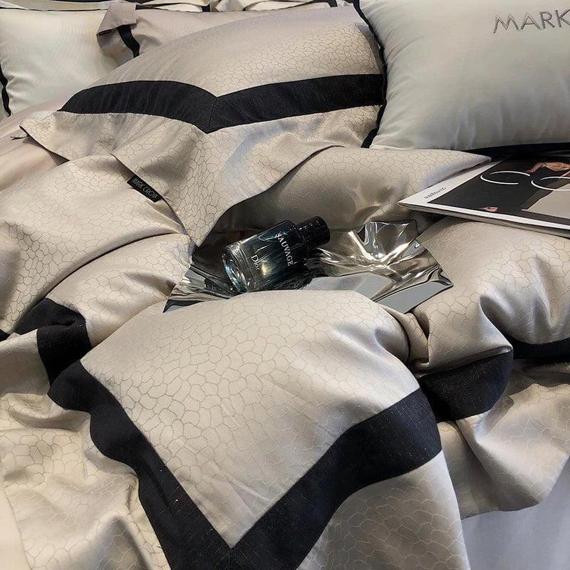 Élégance Le Luxe – Egyptisch Katoenen Dekbedovertrek voor Ultiem Slaapcomfort