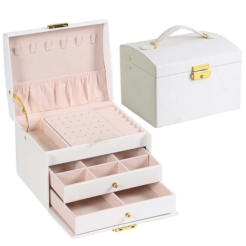 LumiVogue Luxe Jewelry Organizer – Stylish Travel Case for an Organized & Elegant Look