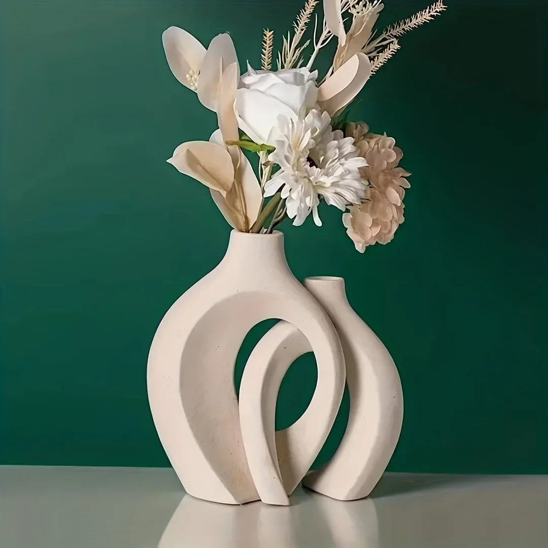 VaseCharm – Modern Ceramic Vase Set with Elegant Boho Style