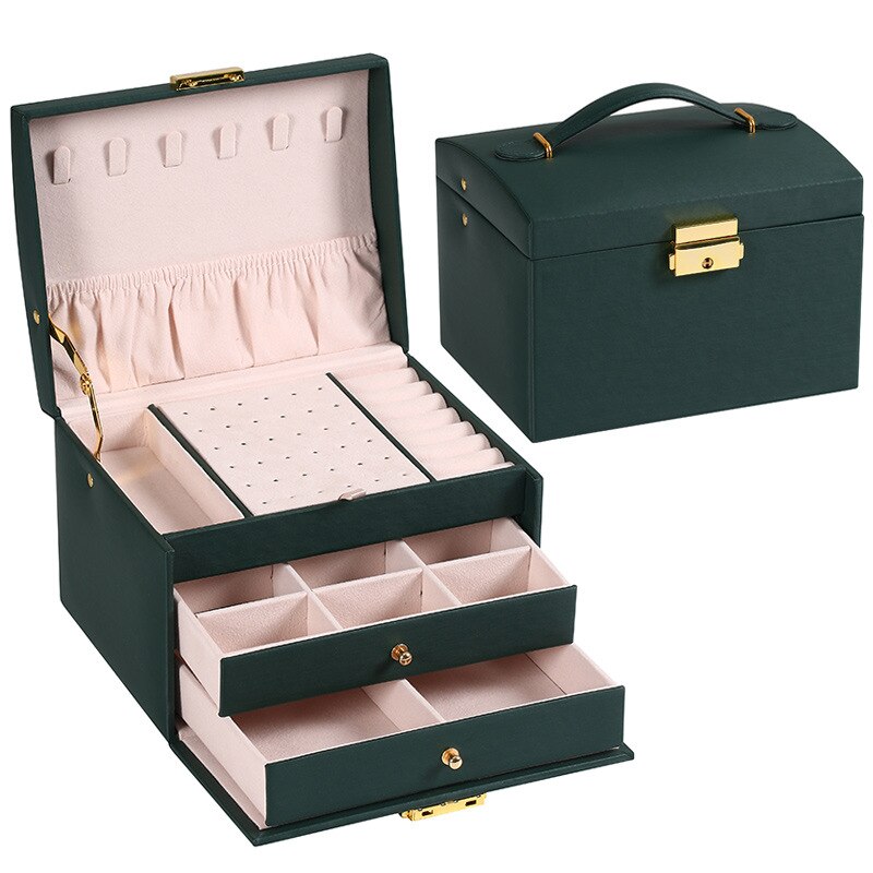 LumiVogue Luxe Jewelry Organizer – Stylish Travel Case for an Organized & Elegant Look