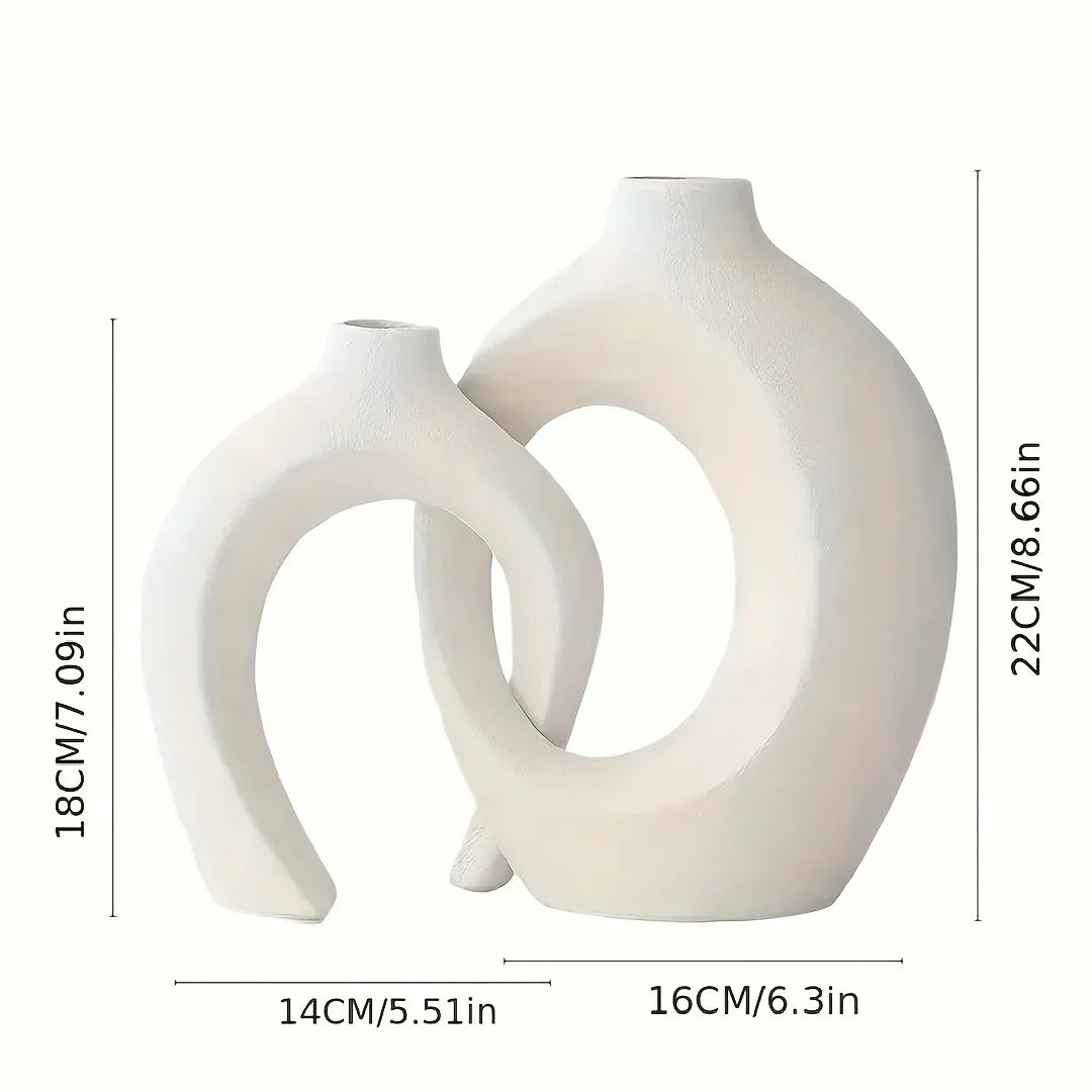 VaseCharm – Modern Ceramic Vase Set with Elegant Boho Style