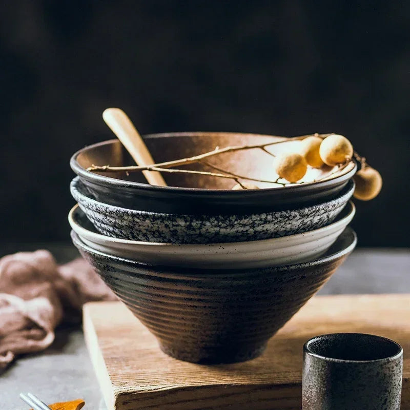 ZenBowl – Handmade Japanese Ceramic Ramen Bowl with Authentic Artisan Finish