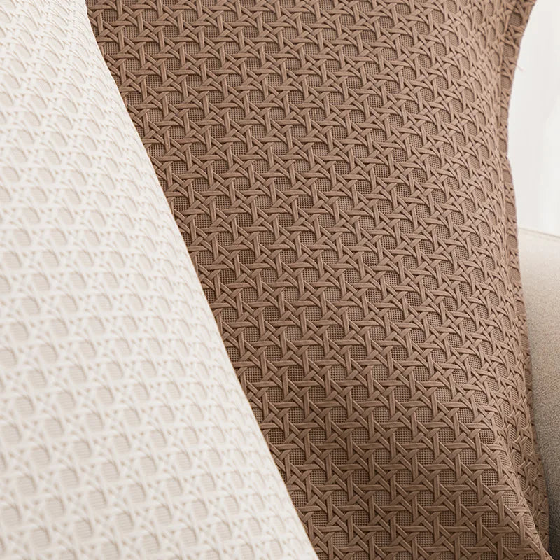 LuxeTann – Stijlvolle Faux Leren Kussenhoes met Warme Neutrale Tint