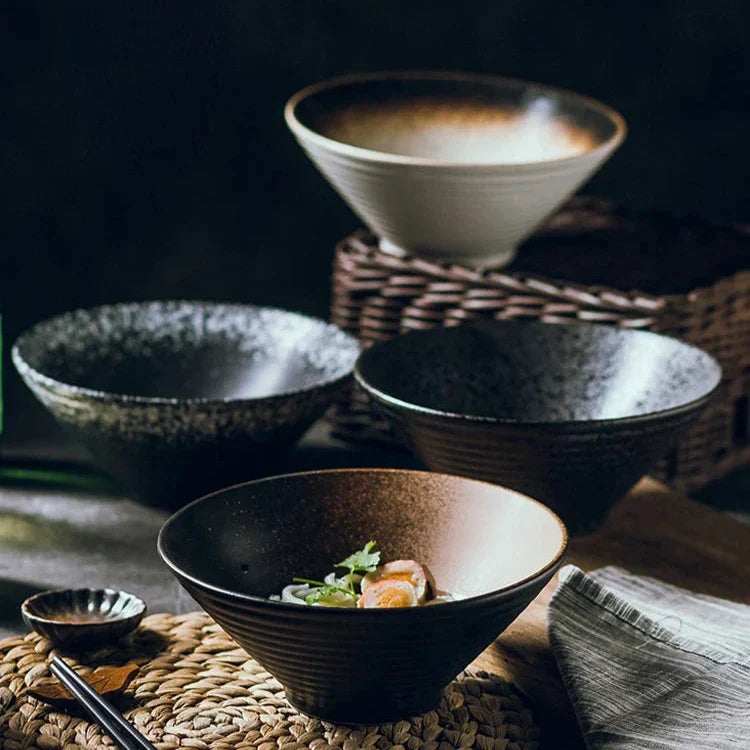 ZenBowl – Handmade Japanese Ceramic Ramen Bowl with Authentic Artisan Finish