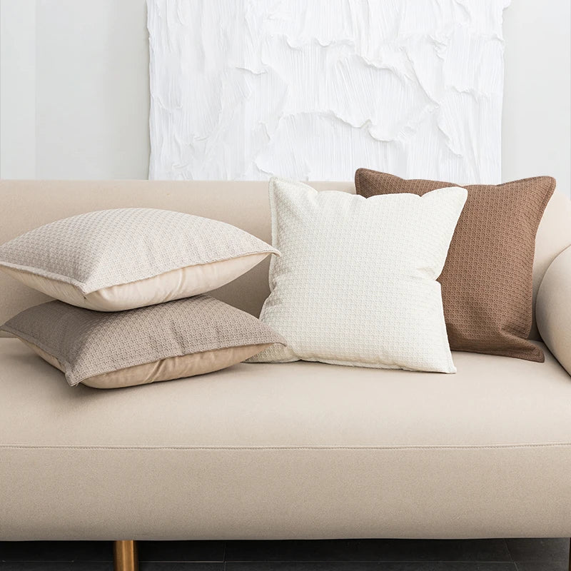 LuxeVibes – Faux Leather Kussenhoes in Luxe Design voor Elegante Woonkamers