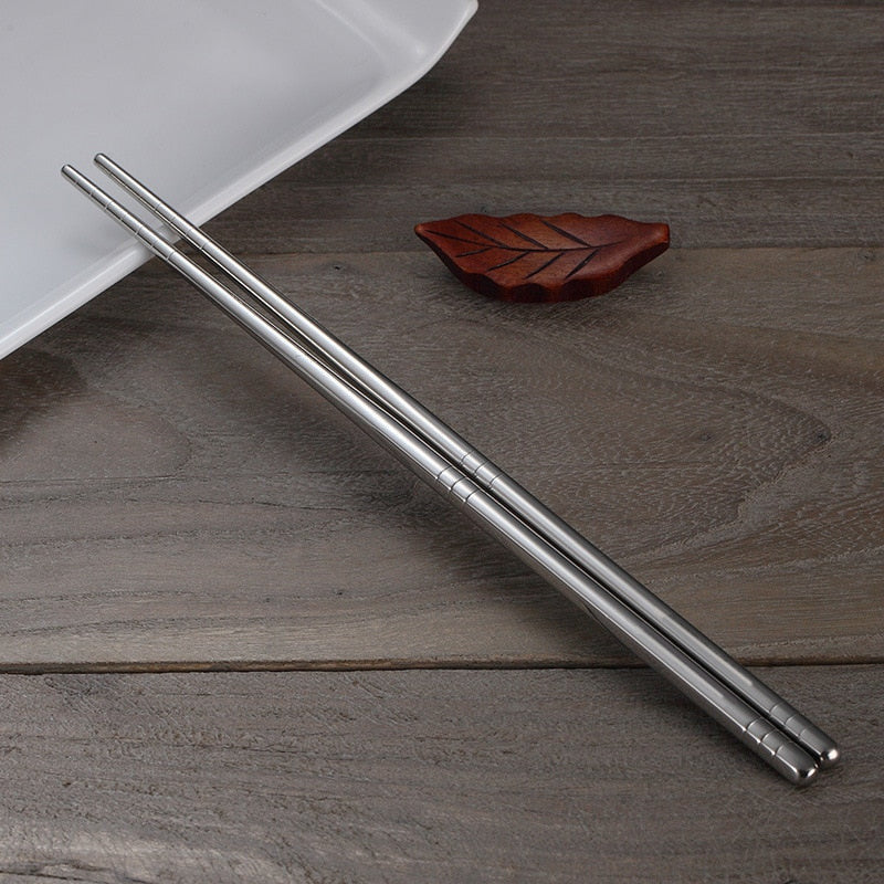 ElegantDine – Luxury Stainless Steel Chopstick Set for Stylish Dining