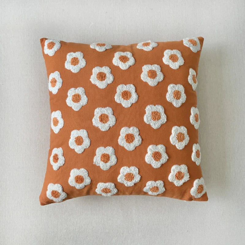 Soléa – Jacquard Kussenhoes met Verfijnd Zonnebloemmotief