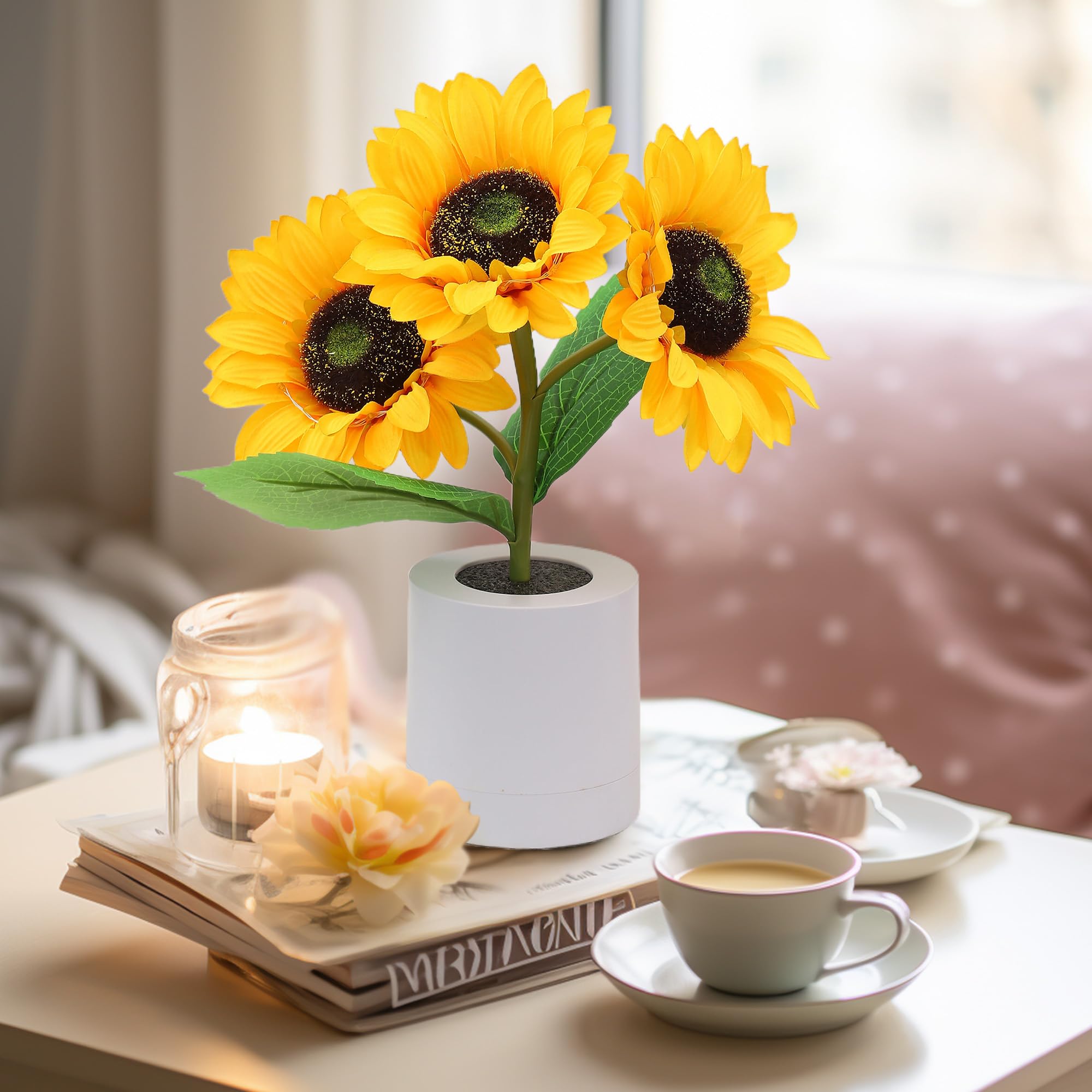 GlowFlora – Luxury LED Table Lamp in the Shape of a Sunny Sunflower