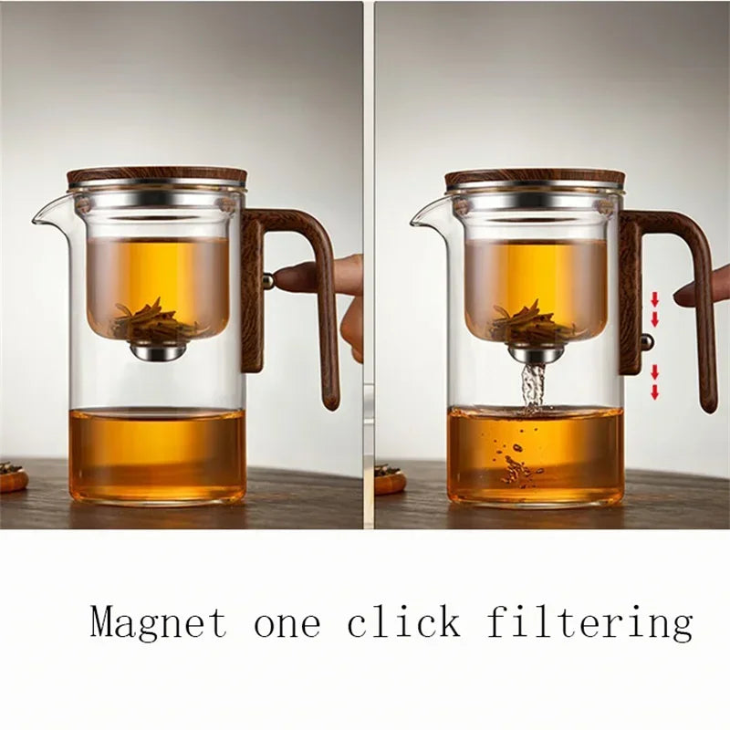 ZenFusion – Luxury Glass Teapot with Innovative Infuser and Timeless Design