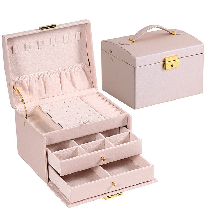 LumiVogue Luxe Jewelry Organizer – Stylish Travel Case for an Organized & Elegant Look