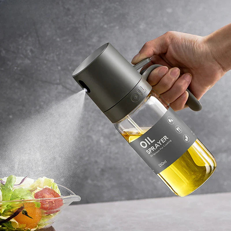 GourmetSpray – Elegant 250ml Borosilicate Glass Oil Spray Bottle for Healthy Cooking