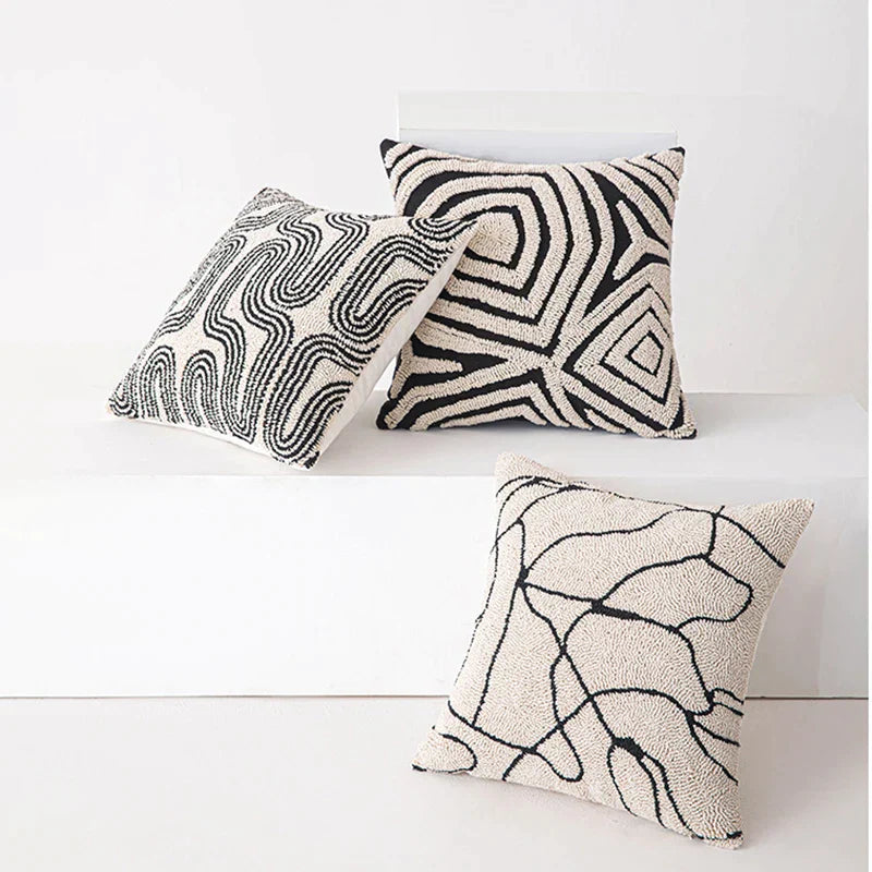 DecoWeave – Luxury Geometric Cushion Cover with Modern Charm