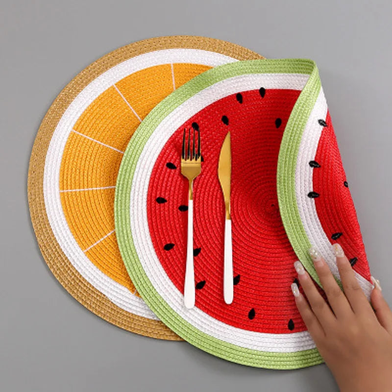 Fruitéa Luxe Placemats – Colorful Table Protection for a Sunny Atmosphere Table
