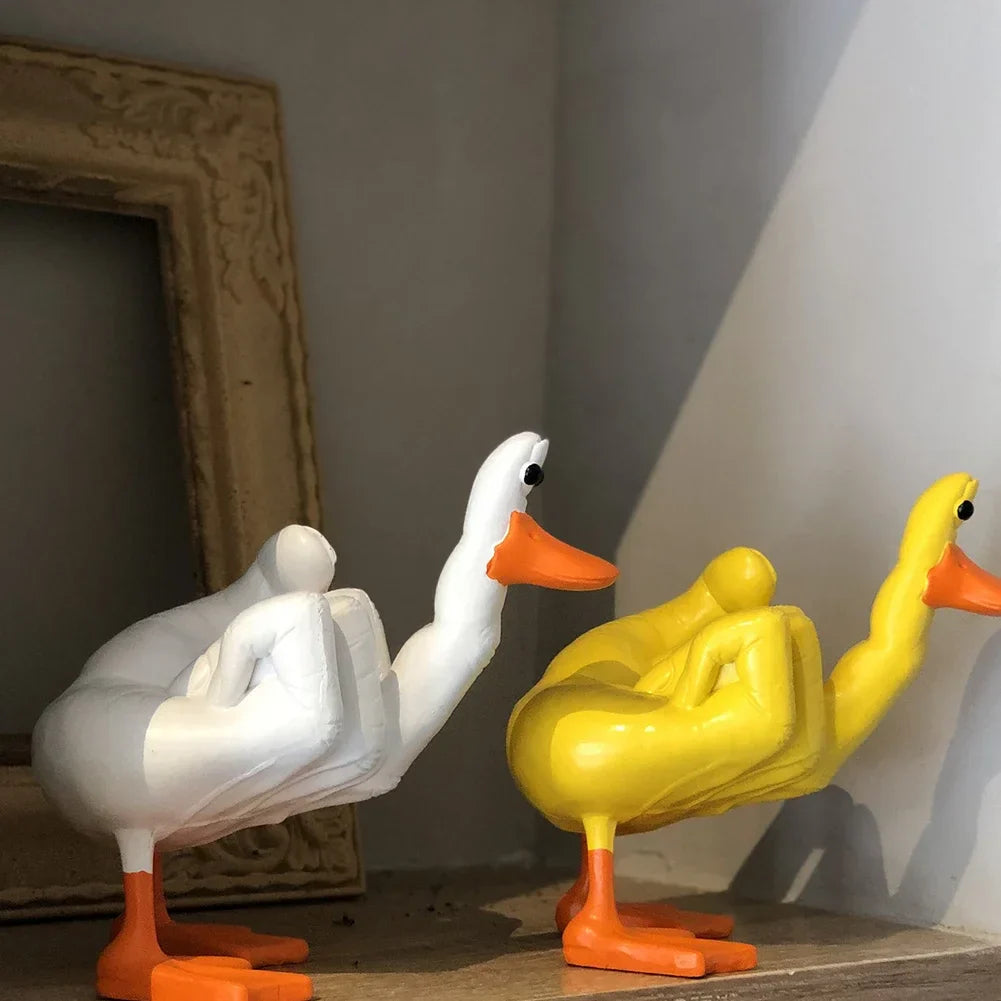 DuckTude – Playful Duck Sculpture with Quirky Charm