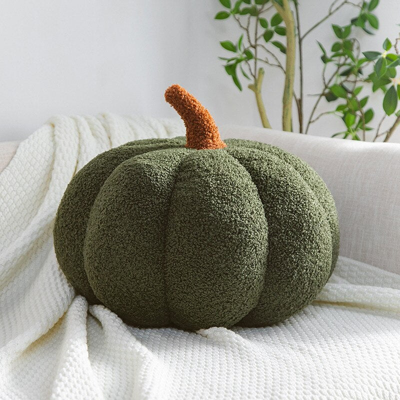 LunaHarvest Luxe Pumpkin Cushions – Atmospheric Autumn Accents for a Warm Interior