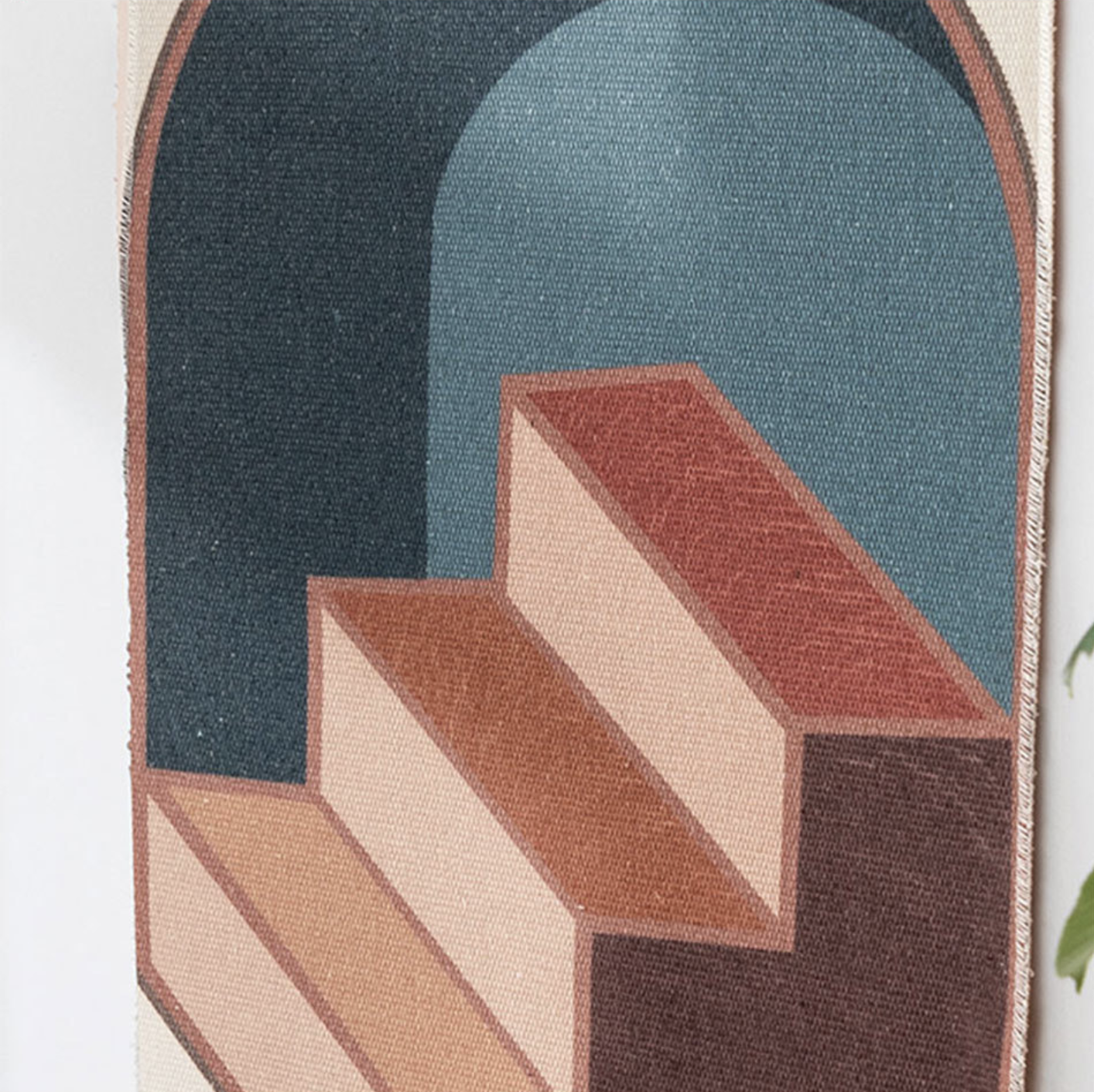 BohoWeave – Handwoven Cotton Wall Tapestry with Geometric Design