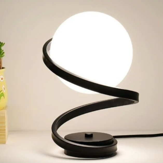 SpiraGlow – Elegant Table Lamp with Unique Design