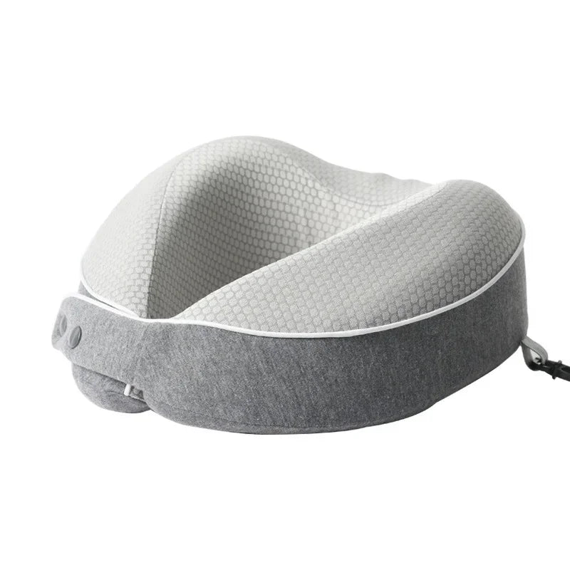 AeroSleep – Ergonomic Memory Foam Travel Pillow with 360° Neck Support