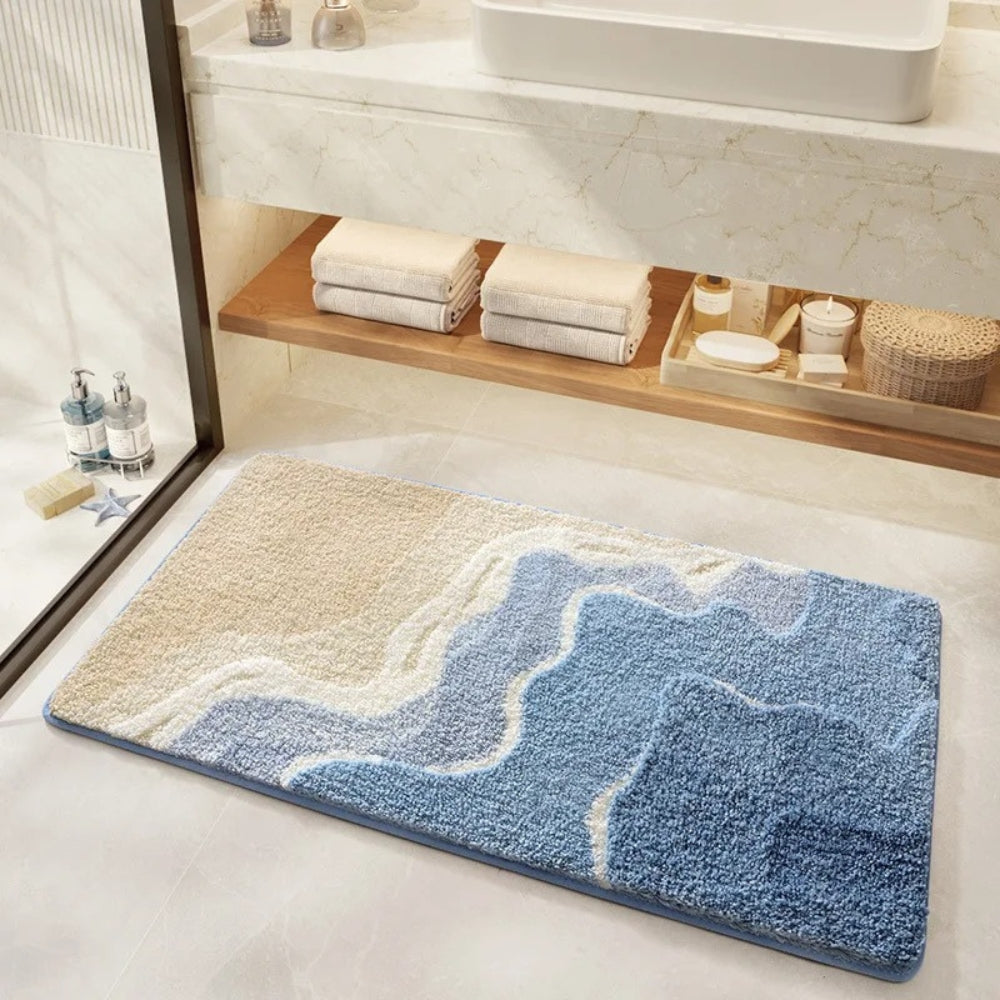 AquaHaven Luxe Bath Mat – Soft Microfiber Comfort for a Fresh & Stylish Bathroom Interior