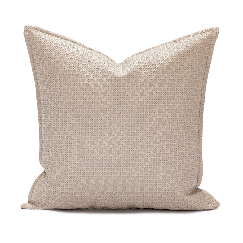 LuxeVibes – Faux Leather Kussenhoes in Luxe Design voor Elegante Woonkamers
