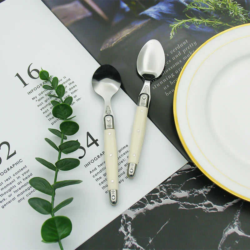 IvoryElegance – Luxury Laguiole Cutlery Set with Timeless Style