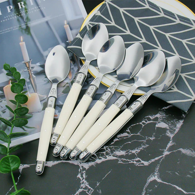 IvoryElegance – Luxury Laguiole Cutlery Set with Timeless Style