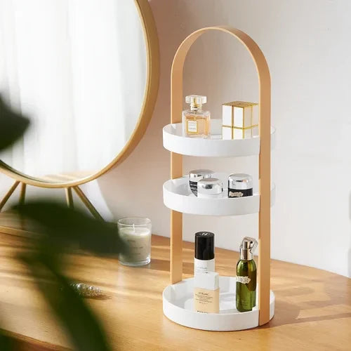 OrganizeEase – Luxury Cosmetics Organizer with Innovative Design