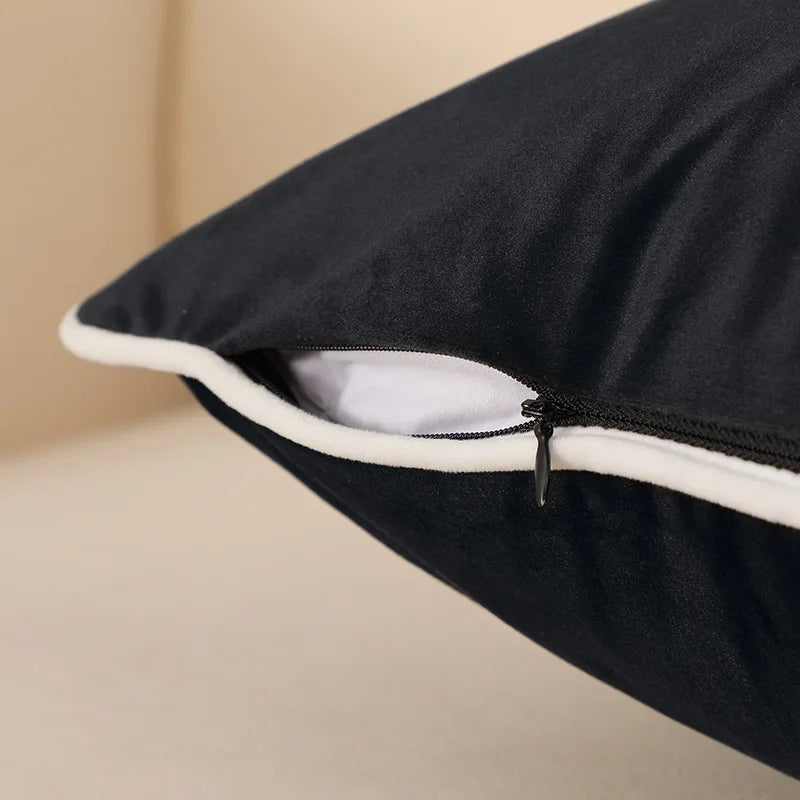 Velora – Luxe Fluwelen Kussenhoes met verfijnde Afwerking