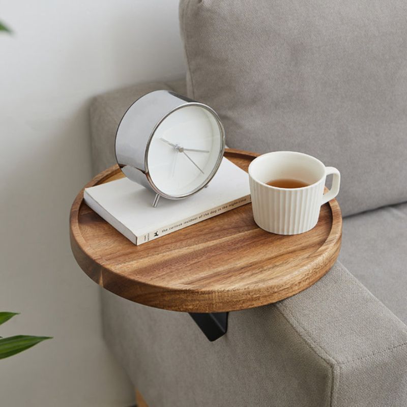 LoungeTray – Luxe Wooden Clip-On Armrest Table for Comfortable Relaxation