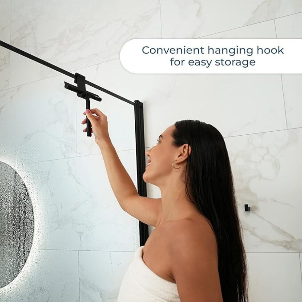 GlidePure – Seamless Shower Wiper with Modern Design & Convenient Hanging Hook