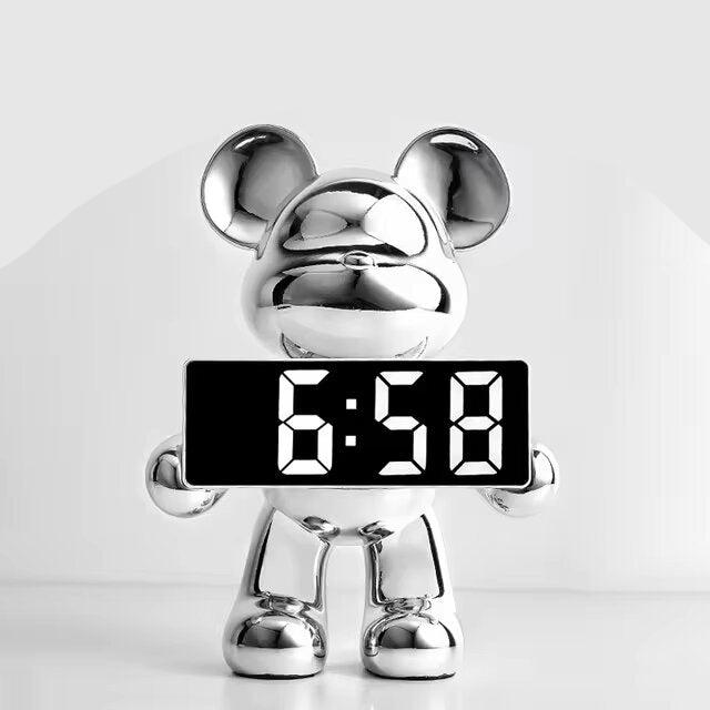 UrbanGlow – Modern Digital Clock in Stylish Teddy Bear Shape