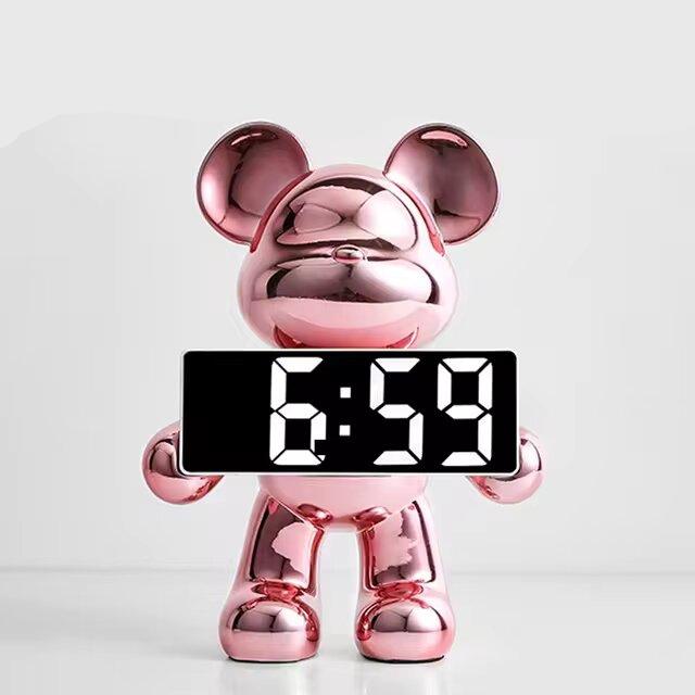 UrbanGlow – Modern Digital Clock in Stylish Teddy Bear Shape