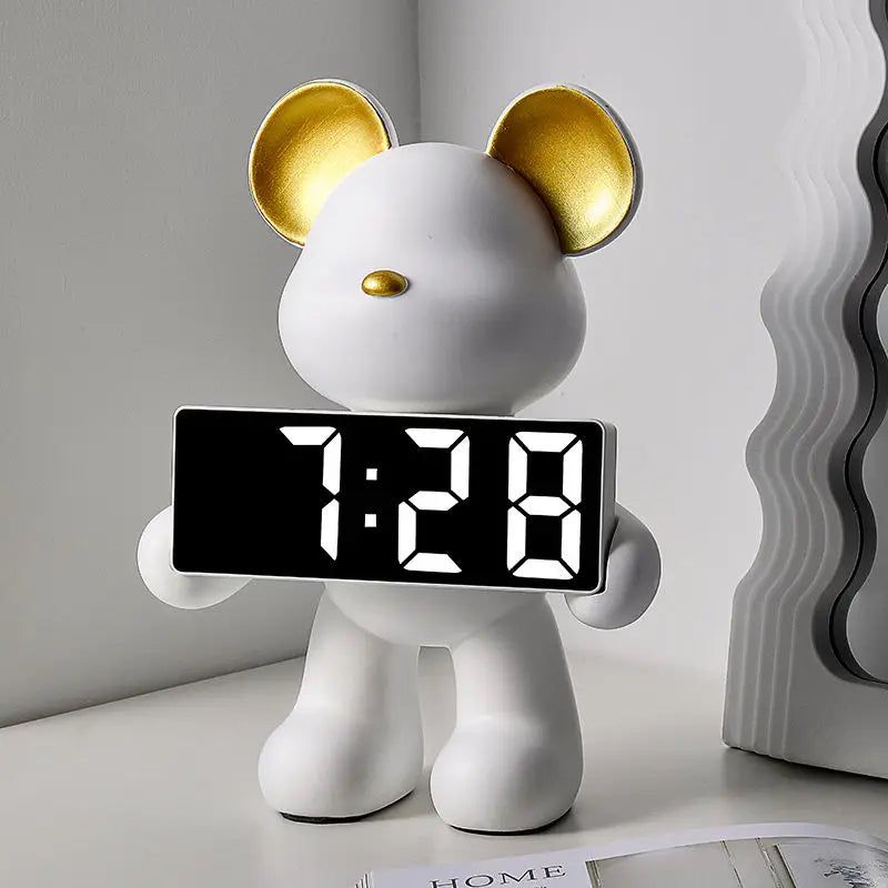 UrbanGlow – Modern Digital Clock in Stylish Teddy Bear Shape