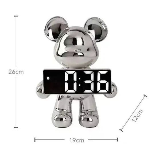 UrbanGlow – Modern Digital Clock in Stylish Teddy Bear Shape