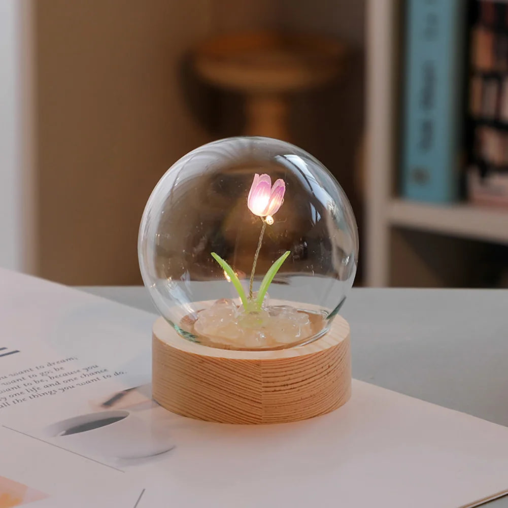 BloomLuxe – Elegant Table Lamp with Tulip Design for an Atmospheric Touch