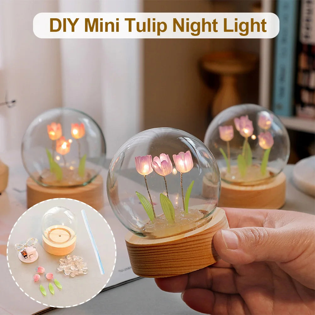 BloomLuxe – Elegant Table Lamp with Tulip Design for an Atmospheric Touch