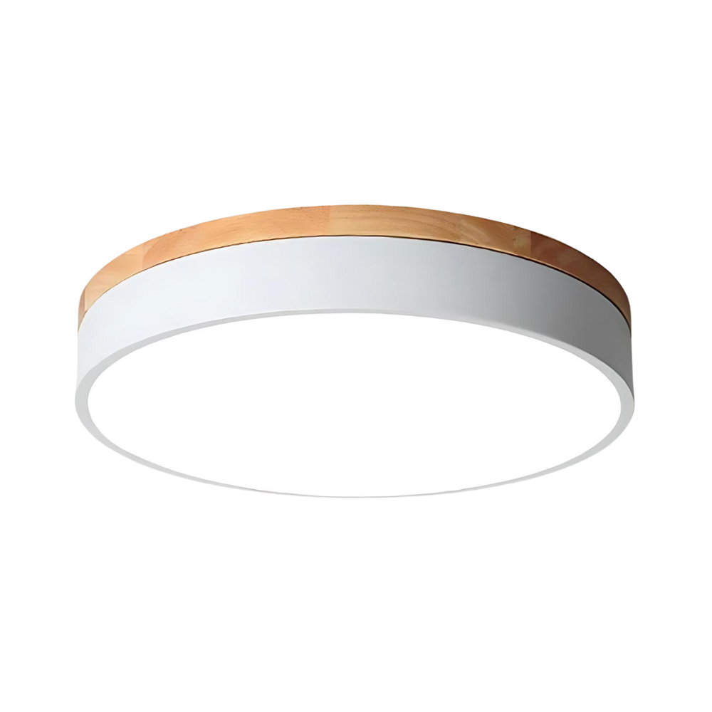 ScandiLuxe – Ceiling Lamp with Natural Wood and Minimalist Elegance