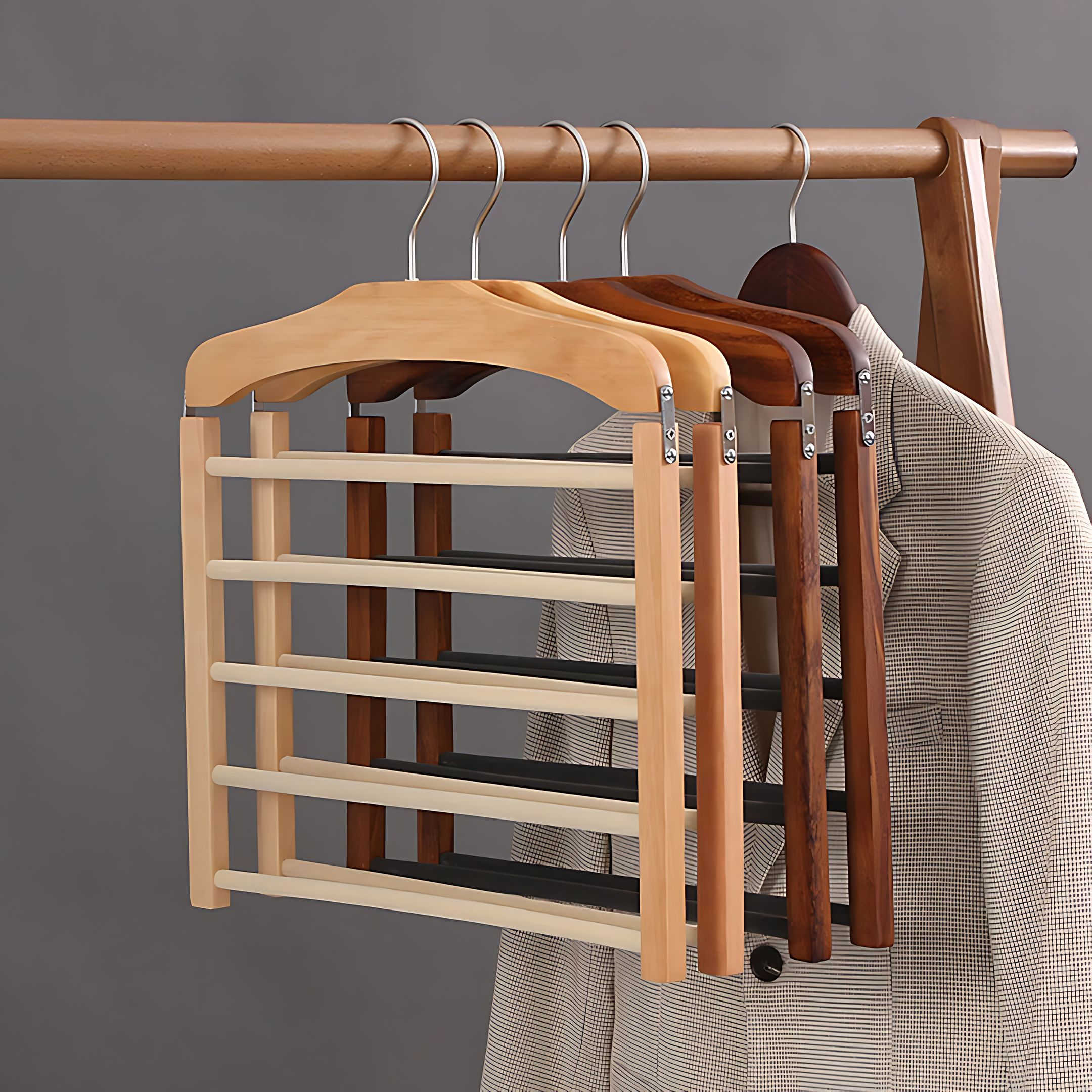 LumiRack Luxe Clothes Hanger – Stylish Multi-Tier Organizer for an Organized Wardrobe