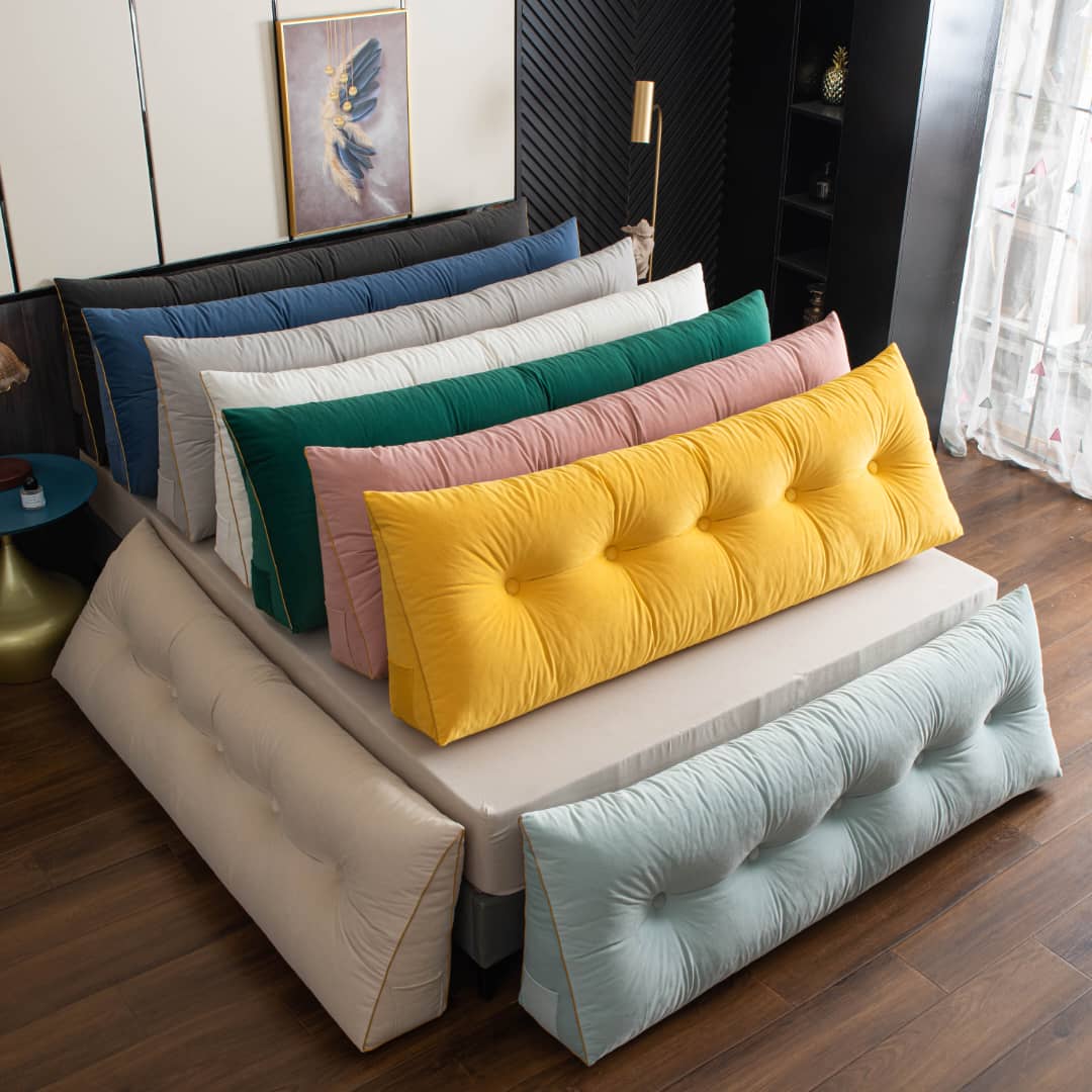 VelourEase – Luxe Ergonomisch Wedge Kussen voor Rug- & Nekondersteuning