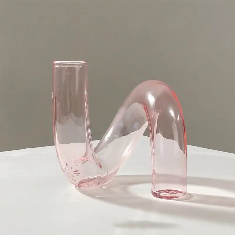 Aurelo Swirl Vase – Sculptural Glass Design Piece for a Modern Interior