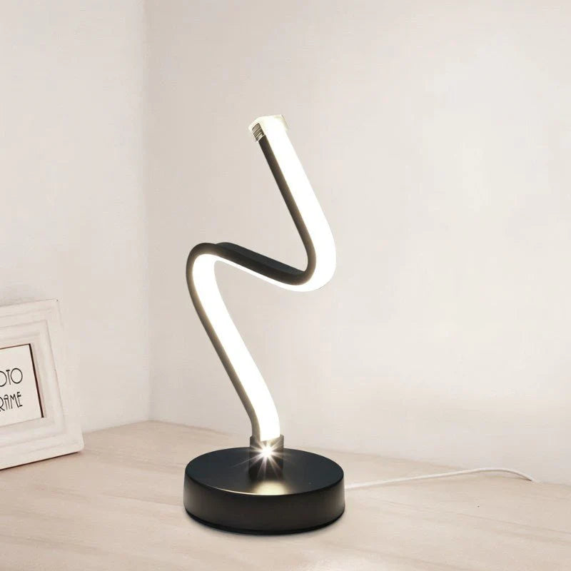 LumiCurve – Elegant LED Table Lamp with Minimalist Flair