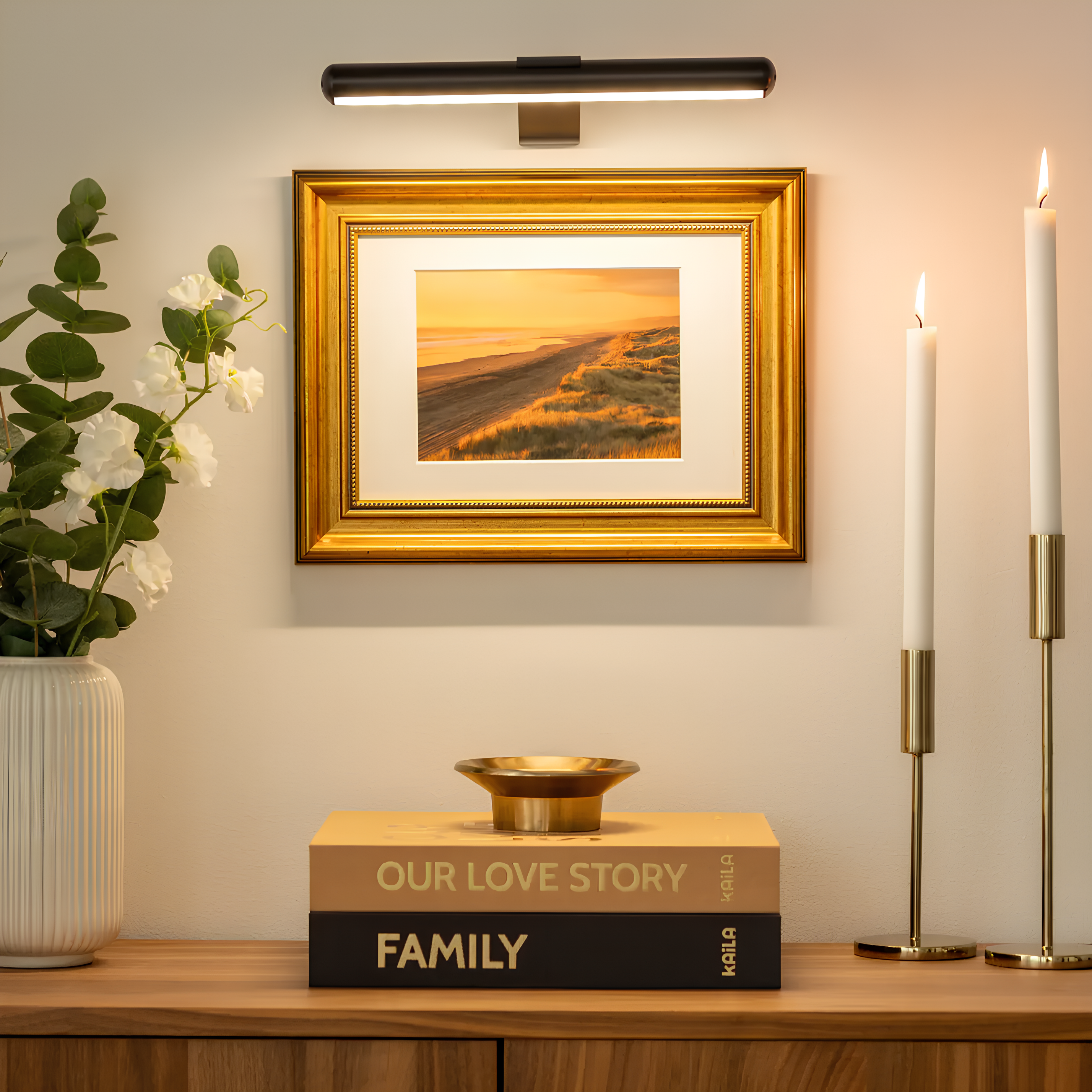 LumiCraft – Elegant Wall Lamp with Wireless Perfection