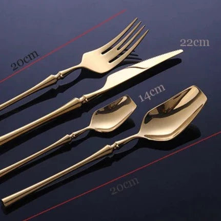 AurumSteel Luxe Cutlery Set – Timeless Elegance for a Refined Table Style
