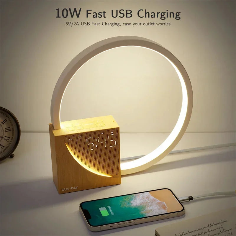 TouchGlow – Stylish Night Lamp with Touch Control and Alarm Clock Function