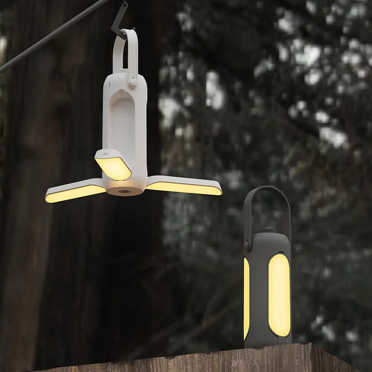 LumiTrail – Portable LED Camping Lamp with Sustainable Design
