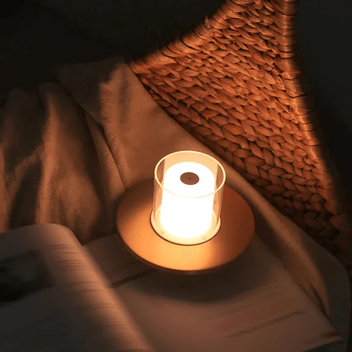 CandleGlow – Modern LED Table Lamp with Atmospheric Induction