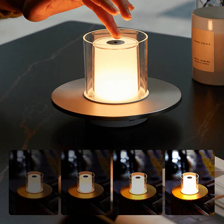 CandleGlow – Modern LED Table Lamp with Atmospheric Induction