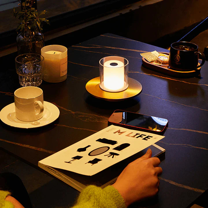 CandleGlow – Modern LED Table Lamp with Atmospheric Induction