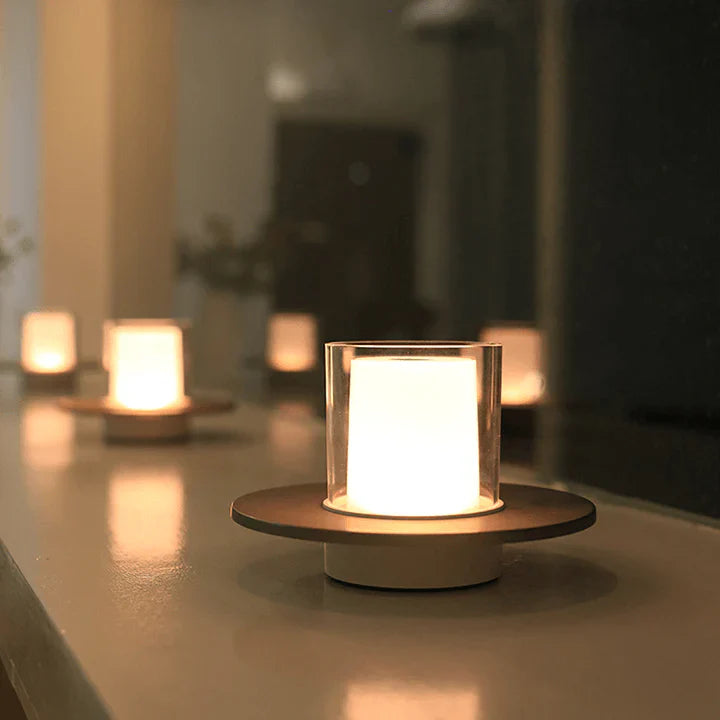 CandleGlow – Modern LED Table Lamp with Atmospheric Induction